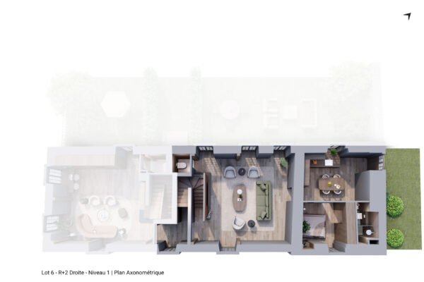 LOT-6_R+2_DROITE_NIVEAU-1_PLAN AXONOMETRIE